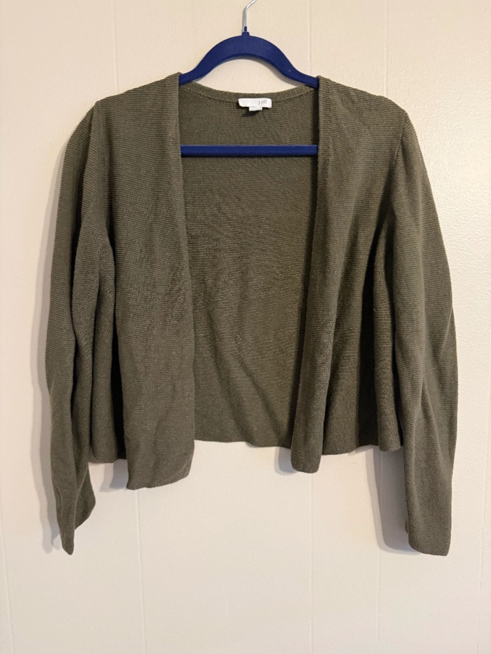 Women's J.Jill Long Sleeve Sweater/Shrug, Size Med Petite, Linen Blend
